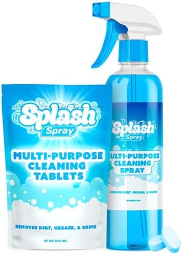 Tabletas de Limpieza Multiusos Splash - 5 Tabletas y Botella Spray - Mezcla con Agua Tibia - imagen 1