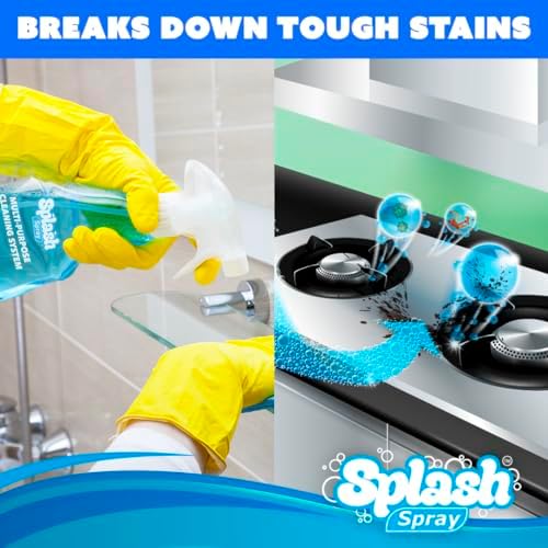 Tabletas de Limpieza Multiusos Splash - 5 Tabletas y Botella Spray - Mezcla con Agua Tibia - imagen 3