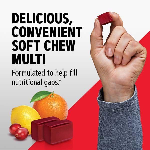 GNC Mega Men Multivitamínico Masticable para Hombres | Apoyo Energético y Metabólico | Sin Gluten | Sabor Frutas Mixtas | 60 Unidades - imagen 5