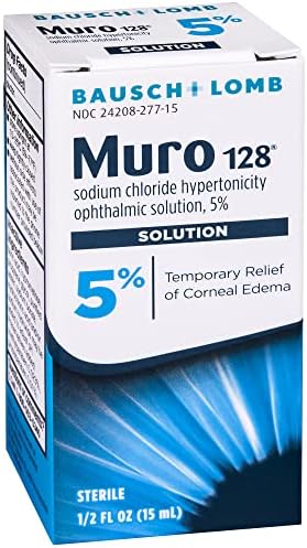 Solución Oftálmica Hipertónica Muro 128 con 5% de Cloruro de Sodio, 0.5 Fl Oz (15 mL) - imagen 6