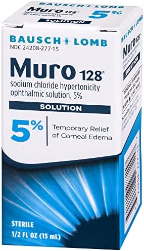 Solución Oftálmica Hipertónica Muro 128 con 5% de Cloruro de Sodio, 0.5 Fl Oz (15 mL) - imagen 7
