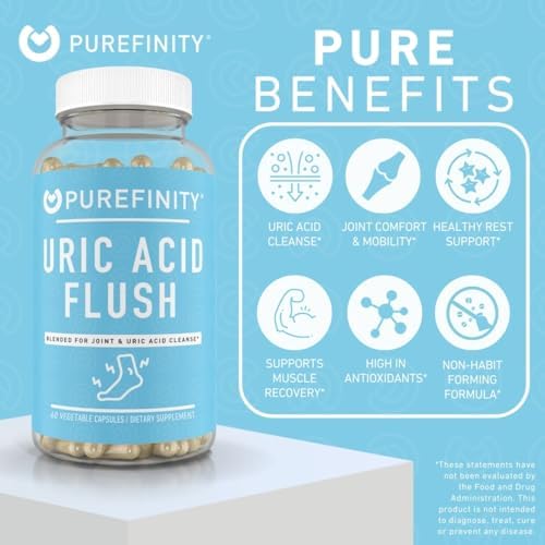 Cápsulas PUREFINITY para Limpiar y Aclarar Ácido Úrico – Soporte Diario para Articulaciones con Extracto de Cereza Ácida, Cúrcuma, Semilla de Apio, - imagen 3