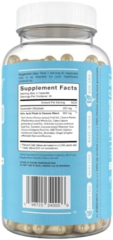 Cápsulas PUREFINITY para Limpiar y Aclarar Ácido Úrico – Soporte Diario para Articulaciones con Extracto de Cereza Ácida, Cúrcuma, Semilla de Apio, - imagen 7