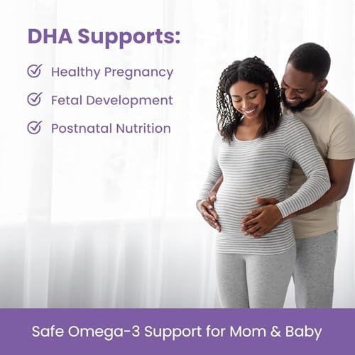 DHA Prenatal para Mujeres 600mg + 400 IU de Vitamina D3 | 120 Cápsulas Blandas | Apoya la Salud Cerebral | Omega 3 Triglicéridos para Embarazo y - imagen 3