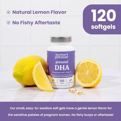 DHA Prenatal para Mujeres 600mg + 400 IU de Vitamina D3 | 120 Cápsulas Blandas | Apoya la Salud Cerebral | Omega 3 Triglicéridos para Embarazo y - imagen 4
