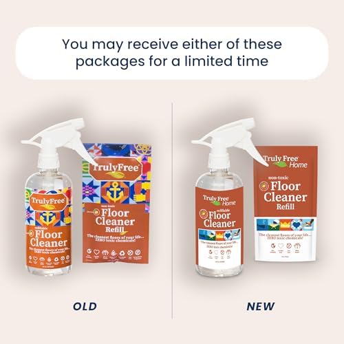 Kit de Limpiador de Piso Truly Free - Solución de Limpieza a Base de Plantas - Limpiador Multiuso para Madera, Cerámica, Concreto (Botella - imagen 2