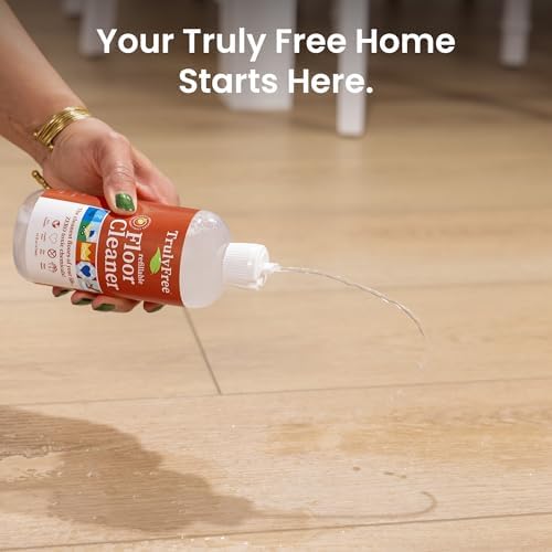 Kit de Limpiador de Piso Truly Free - Solución de Limpieza a Base de Plantas - Limpiador Multiuso para Madera, Cerámica, Concreto (Botella - imagen 6