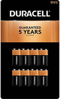 Baterías Alcalinas Duracell de 9V, Paquete de 8 Piezas - imagen 1