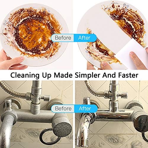 Esponjas Mágicas Borradoras, Paquete de 100 Hojas de Espuma de Melamina - Limpieza de Baño, Horno, Ducha, Vidrio, Platos, Estufa, Fregadero, Bañera, - imagen 3
