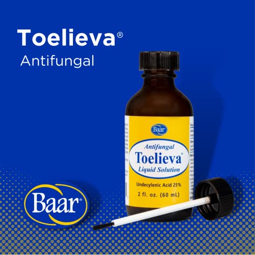 Baar Products - Solución Líquida Antifúngica Toelieva - 25% Ácido Undecilénico, Aceite de Oliva Orgánico, Extracto de Semilla de Pomelo - Máxima - imagen 3