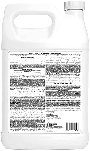 Harris Killer de Pulgas y Garrapatas, Spray Líquido Sin Olor y No Manchante, Fórmula de Efecto Prolongado (Galón) - imagen 6