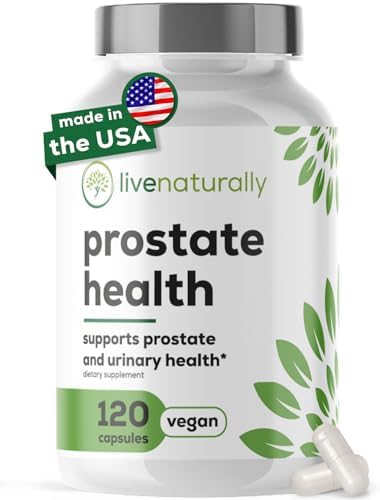 Suplemento para la Salud Prostática Livenaturally para Hombres, Fórmula Avanzada con Saw Palmetto, Semilla de Calabaza, Raíz de Ortiga, Zinc, Selenio - imagen 1
