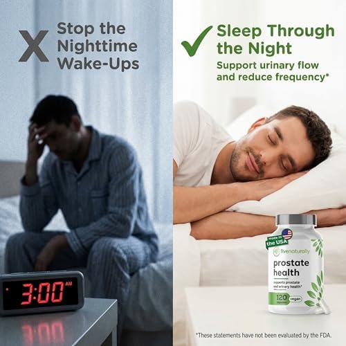 Suplemento para la Salud Prostática Livenaturally para Hombres, Fórmula Avanzada con Saw Palmetto, Semilla de Calabaza, Raíz de Ortiga, Zinc, Selenio - imagen 5
