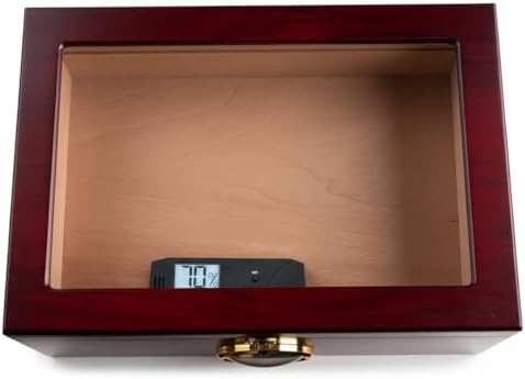 Higrómetro y termómetro digital Oasis Caliber V - Higrómetro delgado con sensor de humedad para lecturas precisas - Negro - 4 W x 1 H - imagen 7
