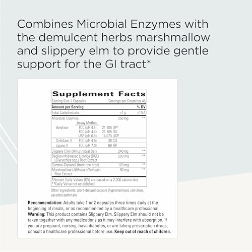 Integrative Therapeutics Similase Estómago Sensible - Apoyo para Estómagos Sensibles* - Sin Lácteos y Vegano - 90 Cápsulas (45 Porciones) - imagen 2