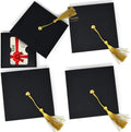 Caja Porta Tarjetas de Regalo en Forma de Gorro de Graduación con Borla, Paquete de 6, Suministros para Fiestas de Graduación - imagen 1