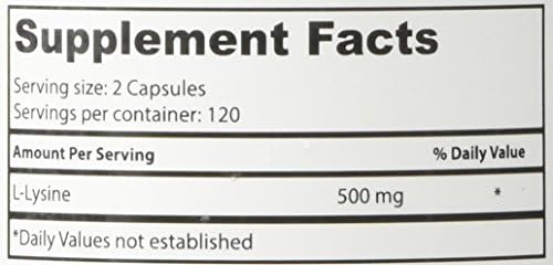 Cápsulas de L-Lisina 500 mg de Superior Labs, 100% Puras y No Transgénicas, Sin Rellenos, Sin Gluten, Apoya el Sistema Inmunológico, 120 Cápsulas - imagen 8