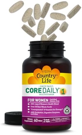 Multivitamínico Daily 1 para Mujeres Country Life con Hierro, Arándano, Probióticos y Enzimas Digestivas - Fórmula Sin Gluten, 60 Tabletas - imagen 2