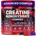 Gomitas de Creatina Monohidratada Hofnie 5000 mg – Veganas, Sin Azúcar, Pre Entrenamiento para Hombres y Mujeres – Sabor a Frambuesa y Mora, 120 - imagen 1