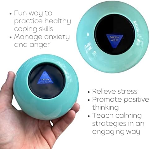 The Calm Ball – Bola mágica diseñada por terapeutas con 20 estrategias de calma y guía – Herramienta de regulación emocional y regalo de salud mental - imagen 5