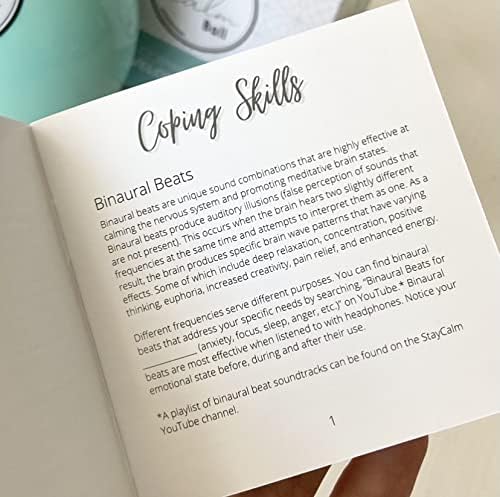 The Calm Ball – Bola mágica diseñada por terapeutas con 20 estrategias de calma y guía – Herramienta de regulación emocional y regalo de salud mental - imagen 7