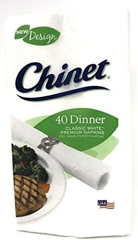 Servilletas de Cena Premium Chinet Clásicas Blancas, 2 Capas, 40 Piezas (Paquete de 3) - imagen 2