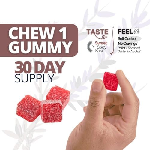 Health Chews Gomas para Dejar de Beber Alcohol | 100% Natural, Sin Drogas, Ayuda Rápida para Reducir Antojos y Suprimir Desencadenantes - imagen 4