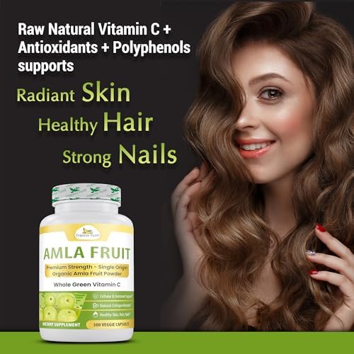 Cápsulas de Amla Orgánica Veda - 1500mg, 300 Cápsulas - Suplemento Natural de Vitamina C con Antioxidantes para Inmunidad, Piel Radiante y - imagen 8