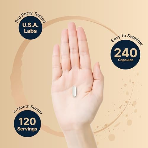 NatureBell Pregnenolona 100mg, 240 Cápsulas | 99% Pureza, Grado Micronizado para Mayor Absorción, Suplemento Natural para la Salud Cerebral e - imagen 4