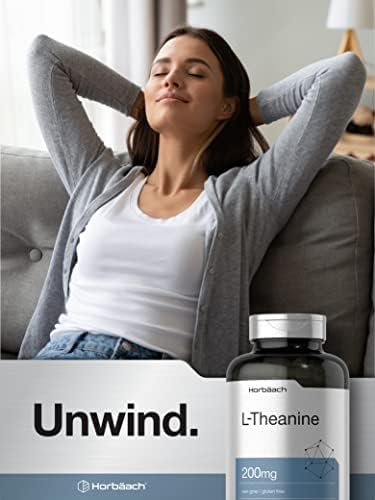 Horbäach L Teanina | 200mg | 400 Cápsulas | Tamaño Económico | Suplemento No Transgénico y Libre de Gluten - imagen 6