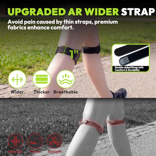 Faja de Soporte para Tendón Patelar HANDBODE, Rodillera de Silicona Ajustable para Hombres y Mujeres, Alivio de Dolor, 2 Piezas - imagen 4