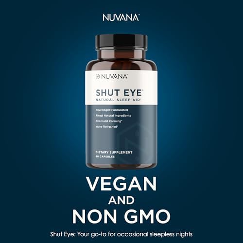Suplemento Natural para Dormir Nuvana Shut Eye | 5mg de Melatonina | Relaja y Promueve Sueño Profundo con Raíz de Valeriana, Manzanilla y Magnesio | - imagen 8