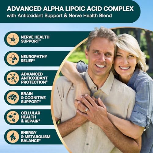 Suplemento para el Soporte de Neuropatía – Suplemento Avanzado de R-Ácido Lipoico con Benfotiamina, NAC y Complejo B para la Salud Nerviosa, - imagen 3