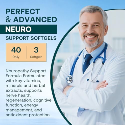 Suplemento para el Soporte de Neuropatía – Suplemento Avanzado de R-Ácido Lipoico con Benfotiamina, NAC y Complejo B para la Salud Nerviosa, - imagen 8