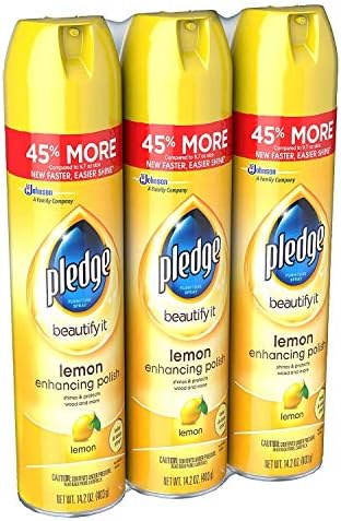 Spray para Muebles Pledge, Limón (14.2 oz, Paquete de 3) - imagen 2