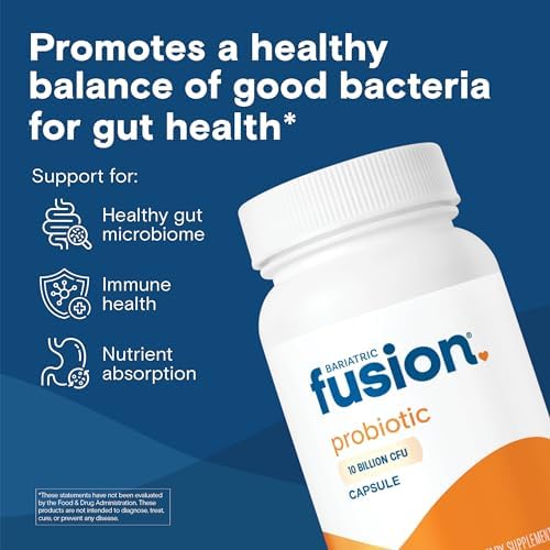 Cápsulas Probioticas Bariatric Fusion | Vitaminas Bariátricas Fáciles de Tragar | 10 Mil Millones CFU | Bacillus Coagulans | Apoyo Digestivo e - imagen 2