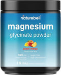 NatureBell Polvo de Magnesio Glicinato 500mg, 1lb (16oz) | 100% Quelado para Alta Absorción | Sabor Durazno Mango | Apoya la Salud Muscular, Ósea y - imagen 1
