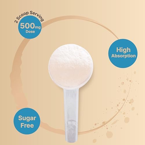 NatureBell Polvo de Magnesio Glicinato 500mg, 1lb (16oz) | 100% Quelado para Alta Absorción | Sabor Durazno Mango | Apoya la Salud Muscular, Ósea y - imagen 5