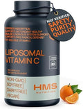 HMS Nutrition Vitamina C Liposomal 1600 mg — Cápsulas Liposomales de Alta Absorción para Inmunidad y Piel | Sin OGM, Sin Gluten | 180 Cápsulas - imagen 1