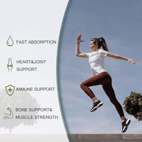 Willbin 300 Pzs 2 en 1 Vitamina D3 10000 IU + K2 (MK-7) 200 mcg, Softgels de Aceite de Coco, Apoya Huesos, Corazón e Inmunidad - Fáciles de Tragar y - imagen 3
