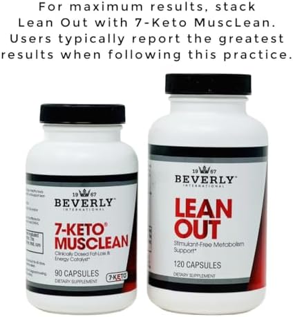 Beverly International Lean Out 120 cápsulas. Quemador de grasa sin estimulantes con soporte metabólico. Lipotrópicos: colina, carnitina, cromo. Ideal - imagen 8