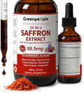 Suplementos de Extracto de Azafrán GREENPEOPLE - 24 en 1, 88.5mg con Ashwagandha, Cohosh Negro y Melena de León para Ánimo, Enfoque, Alivio del - imagen 1
