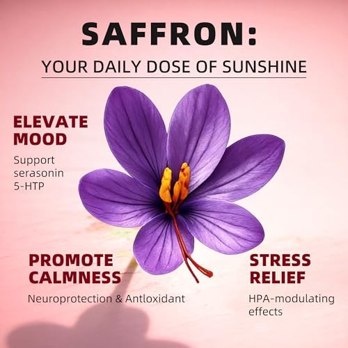 Suplementos de Extracto de Azafrán GREENPEOPLE - 24 en 1, 88.5mg con Ashwagandha, Cohosh Negro y Melena de León para Ánimo, Enfoque, Alivio del - imagen 4