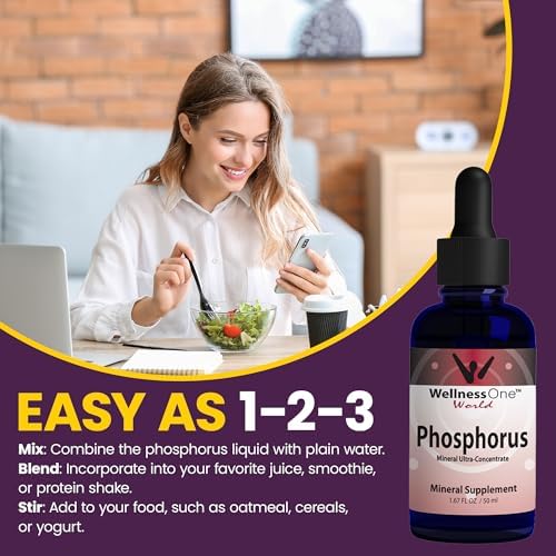 Suplementos de Fósforo Ionic WellnessOne - Líquido de Fósforo de Ácido Fosfórico para Salud Dental, Ósea y Energía - No GMO, Vegano, Sin Gluten - - imagen 7