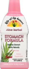 Lily of The Desert Fórmula Estomacal, Jugo de Aloe Vera Orgánico con Olmo Resbaladizo, Manzanilla, Menta y Jengibre, 32 Oz - imagen 1
