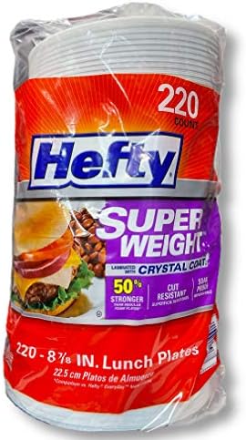Platos de Espuma Hefty Super Weight de 8 7/8 pulgadas, paquete de 220 unidades - imagen 1