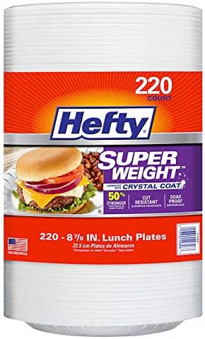 Platos de Espuma Hefty Super Weight de 8 7/8 pulgadas, paquete de 220 unidades - imagen 2