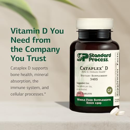 Cataplex D de Standard Process - Apoya el Sistema Inmunológico, Fortalece Huesos y Salud Ósea - Ayuda a la Absorción de Calcio - Con Vitamina D y - imagen 3