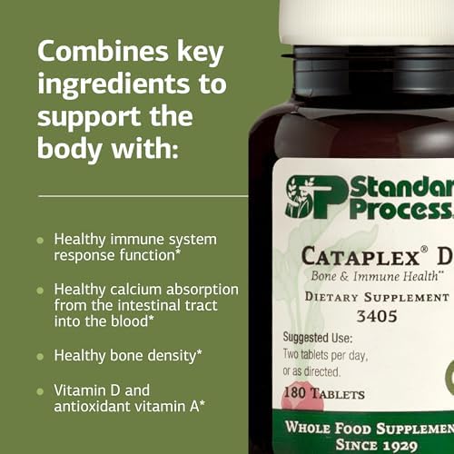 Cataplex D de Standard Process - Apoya el Sistema Inmunológico, Fortalece Huesos y Salud Ósea - Ayuda a la Absorción de Calcio - Con Vitamina D y - imagen 4