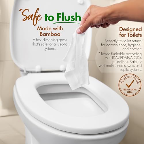 Toallitas de Bambú Weemium – Paquete de 4 (240 Toallitas XL Desechables) – Orgánicas, Sin Árboles, Certificadas FSC y Seguras para Fosas Sépticas – - imagen 4